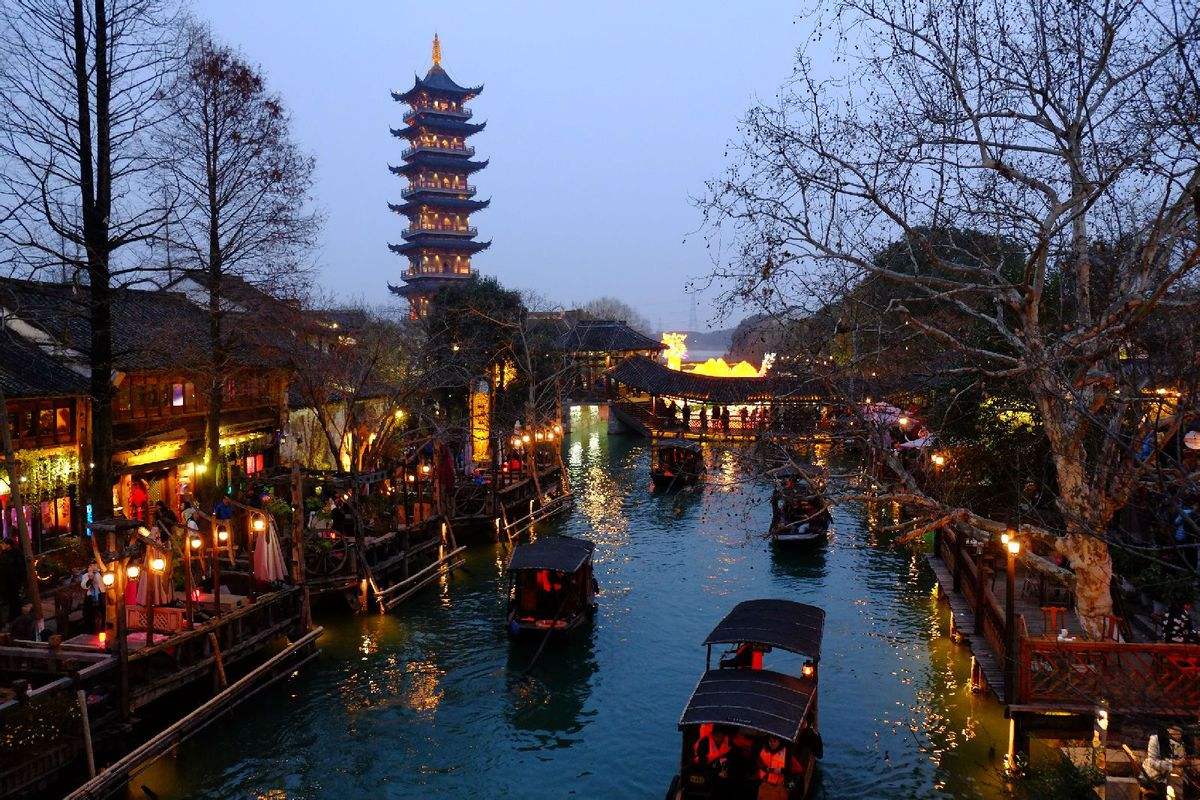 B线----至臻江南：大报恩寺+鼋头渚+三水乡周庄、乌镇、南浔双卧7日游